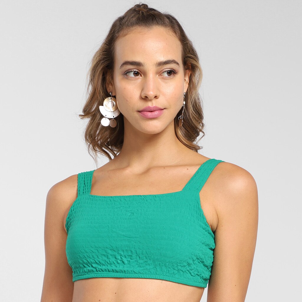 Top Colcci Reto Liso Feminino