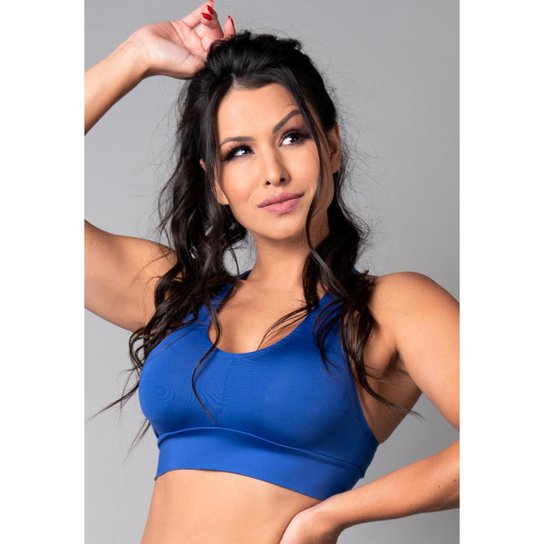 Top Com Bojo Nadador Feminino Suplex Liso Fitness Mvb Modas