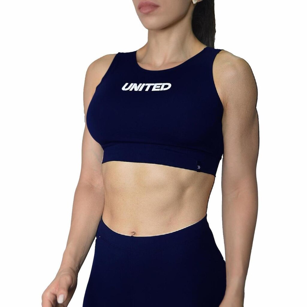 Top Cropped Fitness United - Preto - P