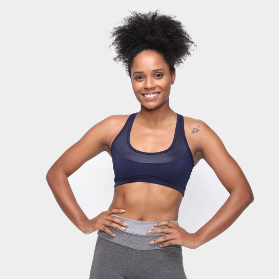 Top Gonew Move Mountains Média Sustentação - Marinho Menor preço em Top Gonew Move Mountains Média Sustentação - Marinho