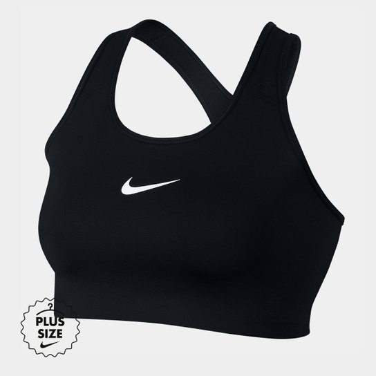 Top Plus Size Nike Plus Swoosh Média Sustentação - Preto+Branco é ruim? Top Plus Size Nike Plus Swoosh Média Sustentação - Preto+Branco é boa?