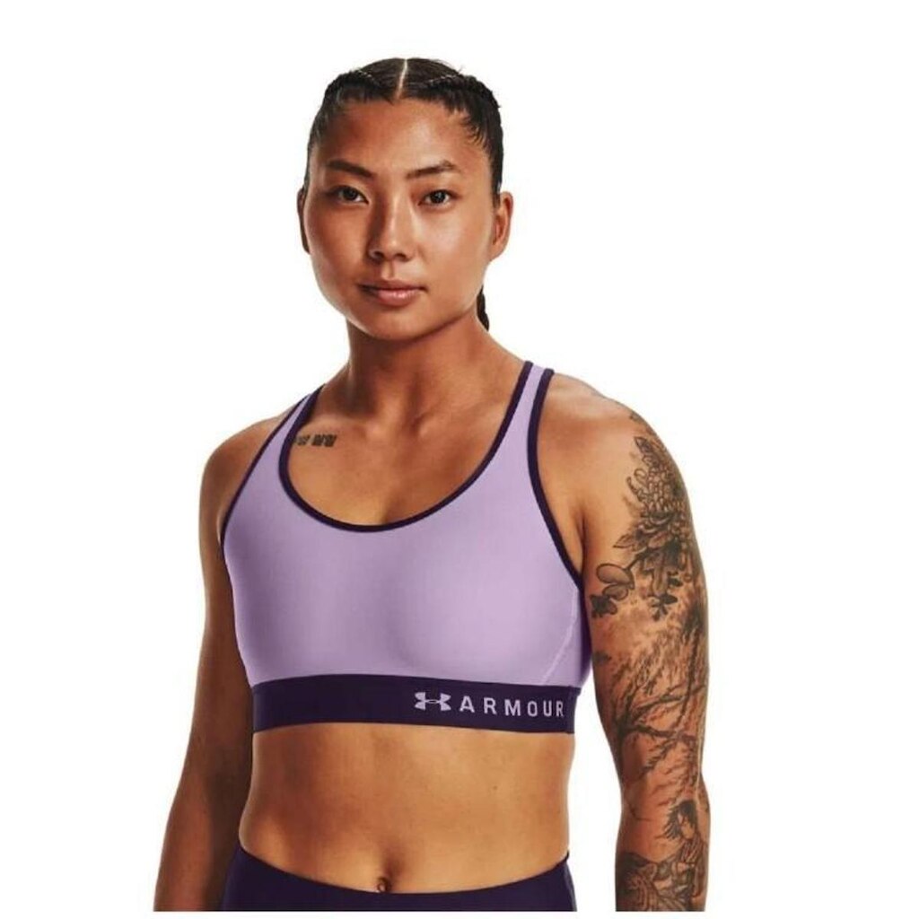 Top Under Armour Mid Keyhole - Azul - GG