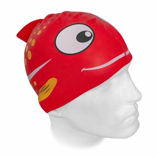 Touca de Natação em Silicone Kid Muvin Estampada com Alta Resistência para Treino e Lazer
