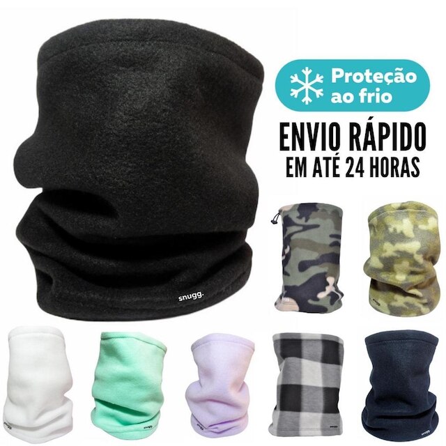 Touca Gola Balaclava Cachecol Pescoço Frio Intenso