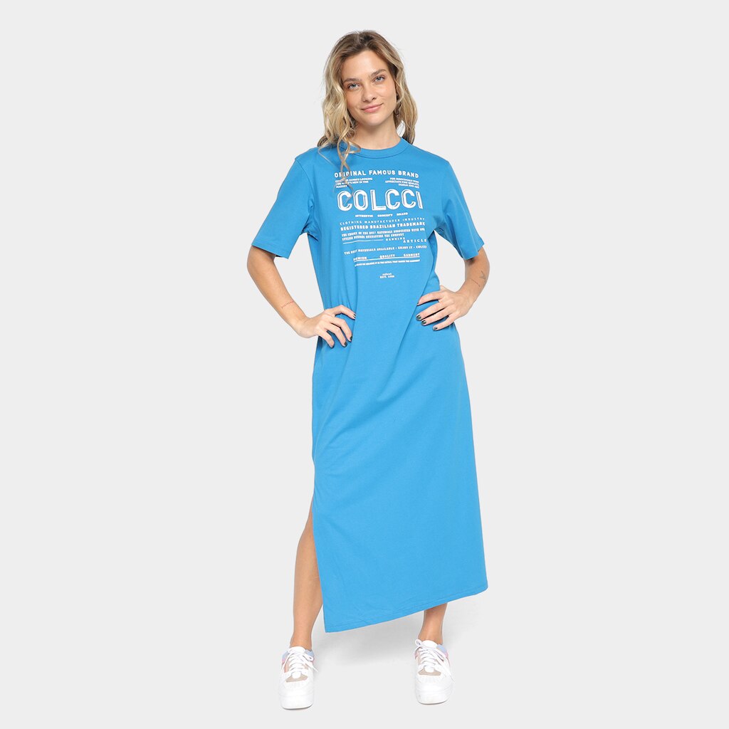 Vestido Colcci Midi Logo