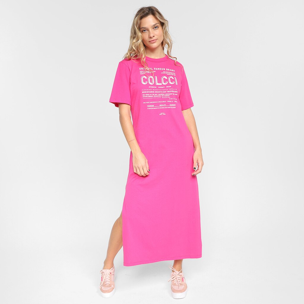 Vestido Colcci Midi Logo