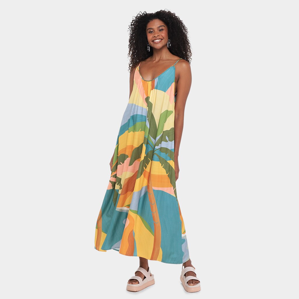 Vestido Farm Longo Paisagem Carioca