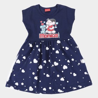 Vestido Infantil Brandili Turma da Mônica