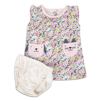 Vestido Infantil GAP Floral Bichinhos