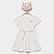 Vestido Infantil Kamylus Estampado - Off White