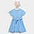 Vestido Infantil Kamylus Estampado - Azul