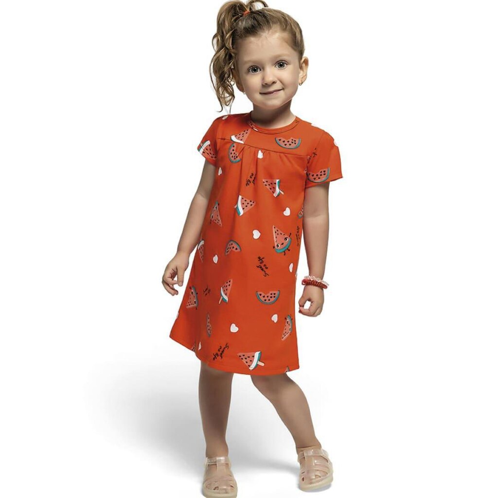 Vestido Infantil Kamylus Estampado