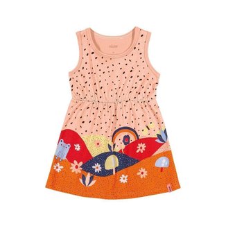 Vestido Infantil Manga Curta Regata Colorido Menina Verão
