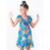 Vestido Infantil Pandi Blue Print Feminino - Azul