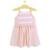 Vestido Infantil Pandi Duo Listra Feminino - Salmão