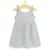 Vestido Infantil Pandi Gaze Laço Listrado Feminino - Cinza