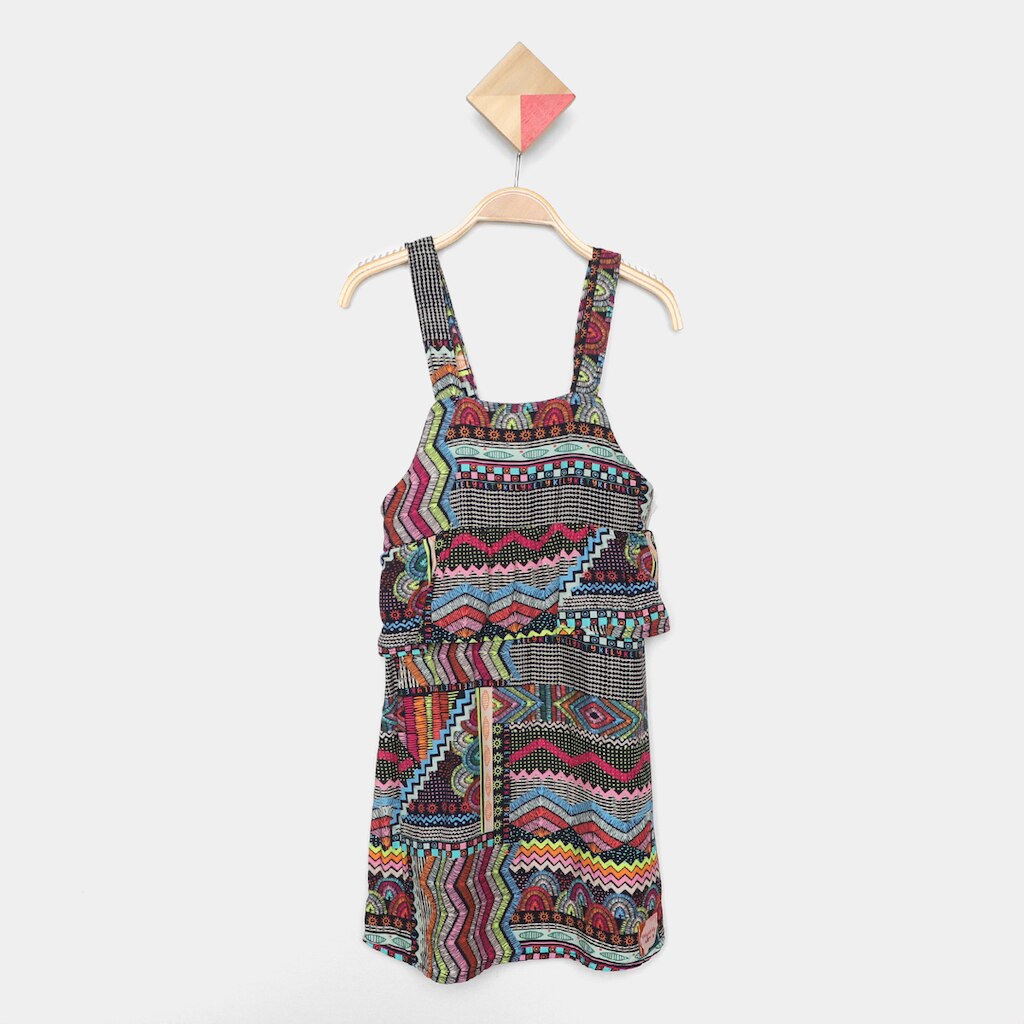 Vestido Infantil Romitex Viscose Estampado