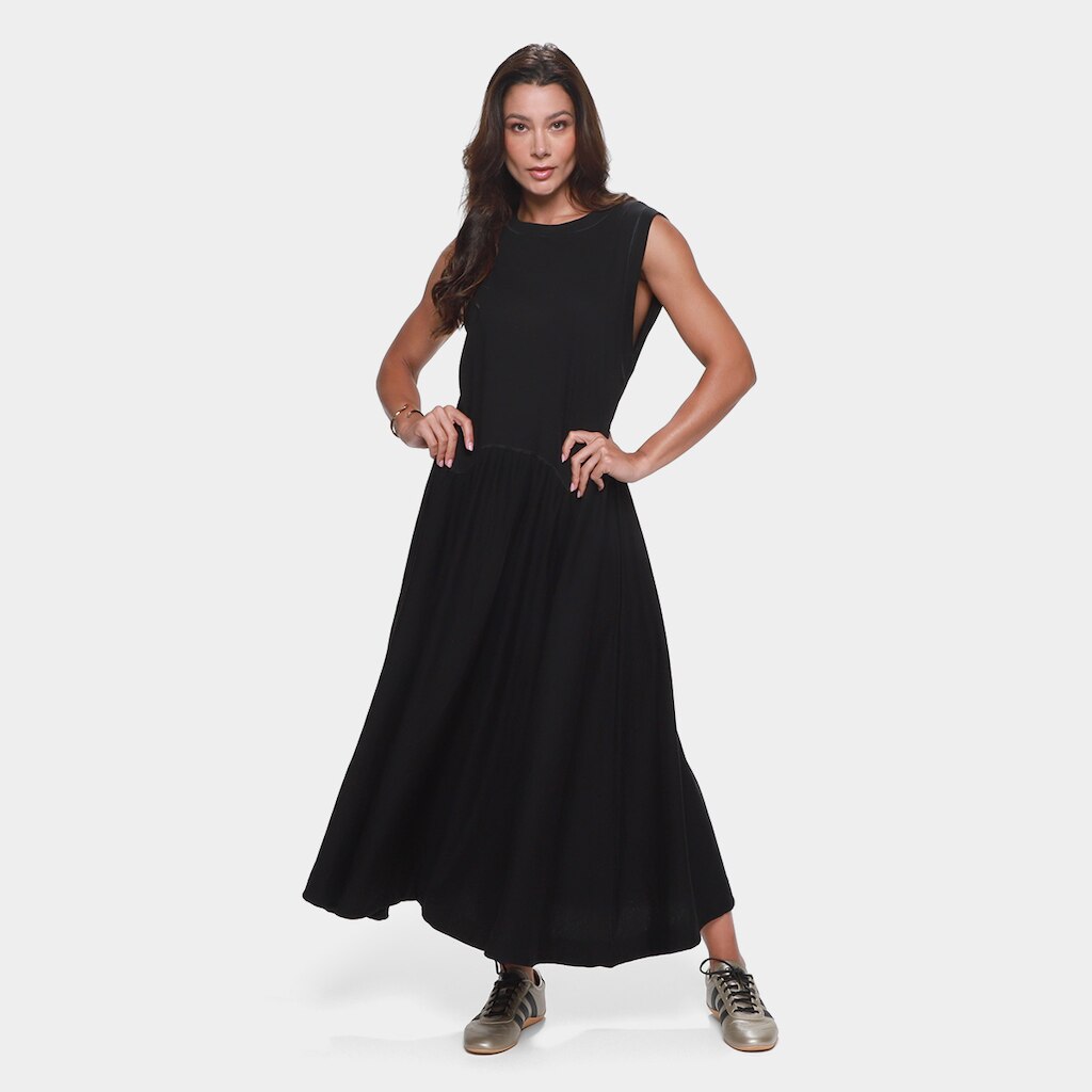 Vestido Longo Farm Casual Feminino