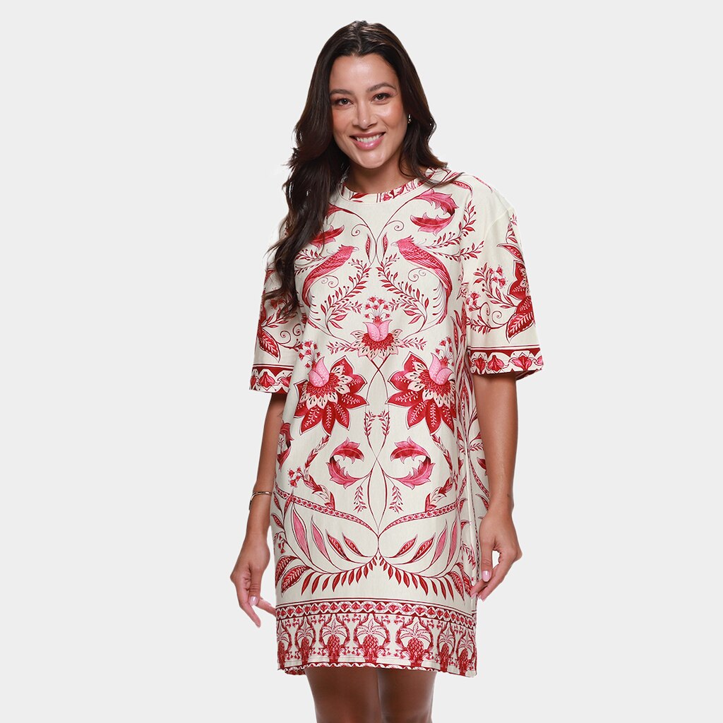 Vestido Tshirt Farm Casual Feminino