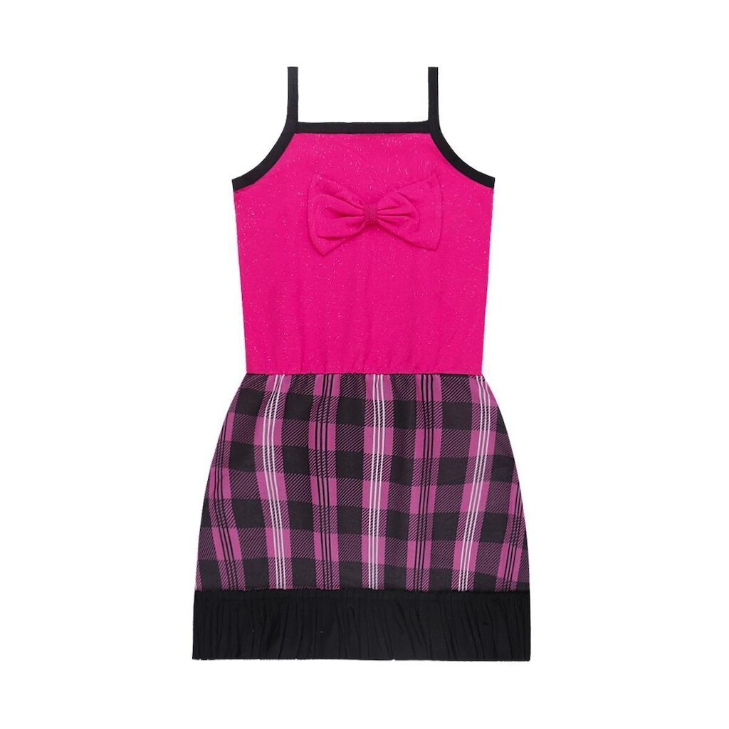 Vestido Verão Infantil Xadrez com Laço - Destak