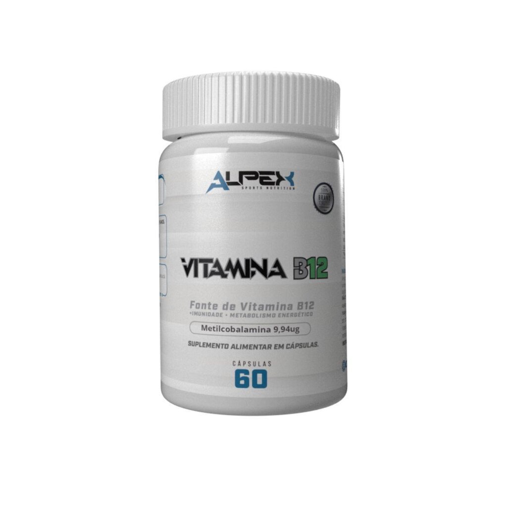Vitamina B12 60 Cápsulas - Alpex Sports Nutrition