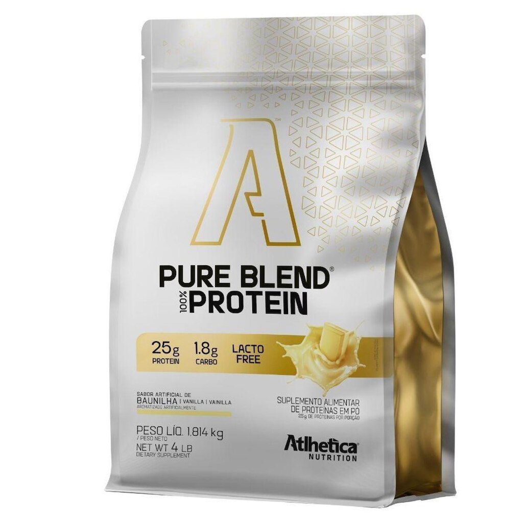 Whey Isolado Blend Zero Lactose 1.8kg Baunilha - Atlhetica