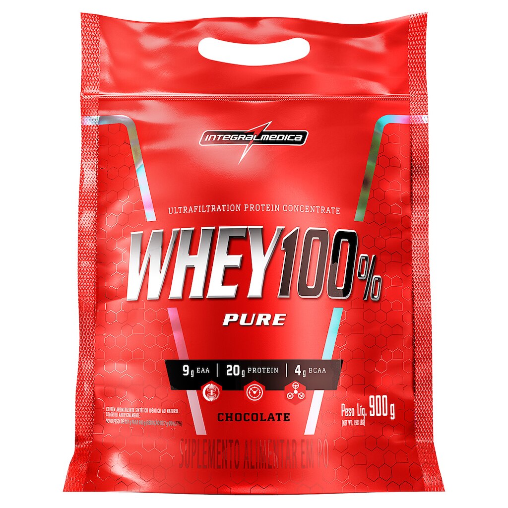 Whey Protein 100% Super Pure 900 g Body Size Refil - IntegralMédica
