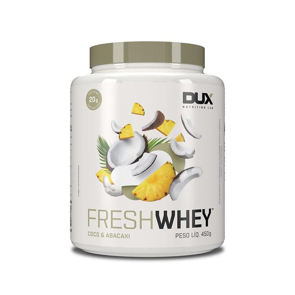 Whey Protein FreshWhey Abacaxi e Coco Dux Nutrition 450g